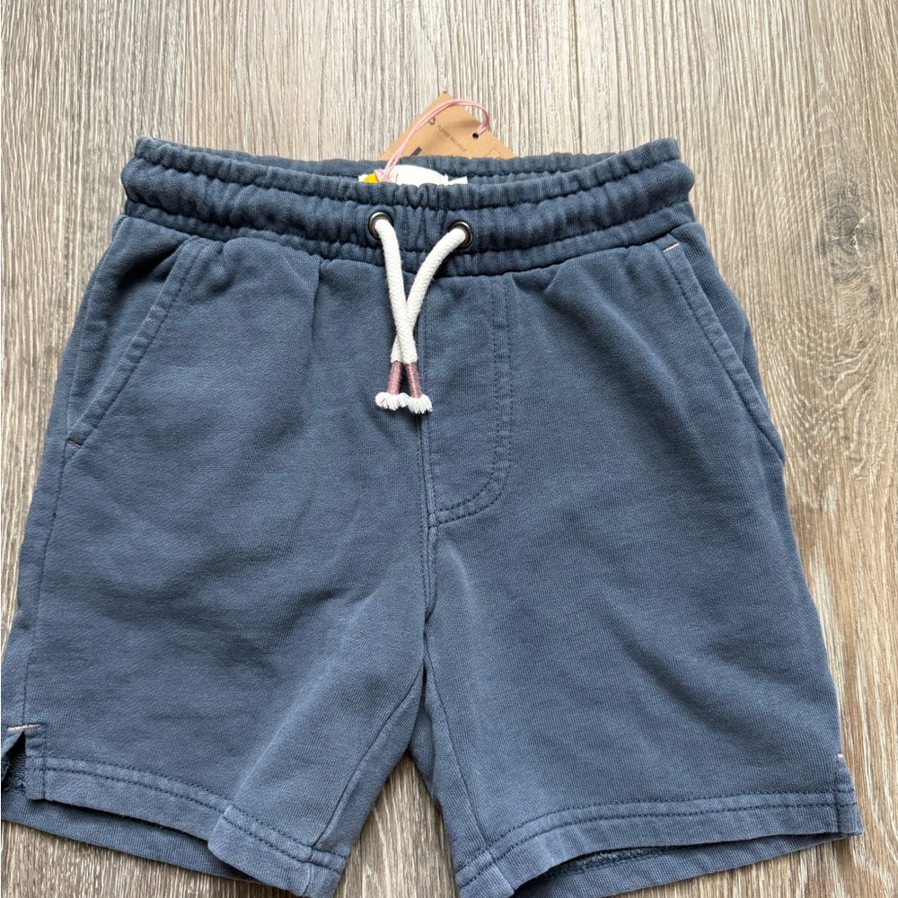 NWT Mini Boden Boys Slub Shorts in Blue